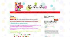 Desktop Screenshot of kidspartybags.com.au